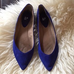 BP Royal Blue velvet flats